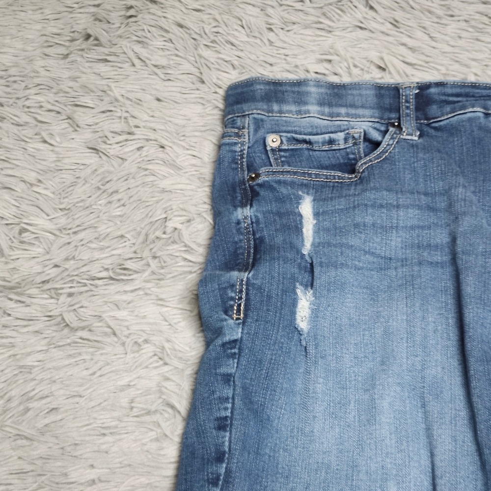 Torrid Premium Sky High Skinny Jeans‎ Womens 14R Distressed Stretch High Rise - Picture 14 of 15